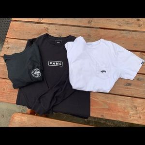 Vans men’s small 3 pk of tees perfect off the wall
